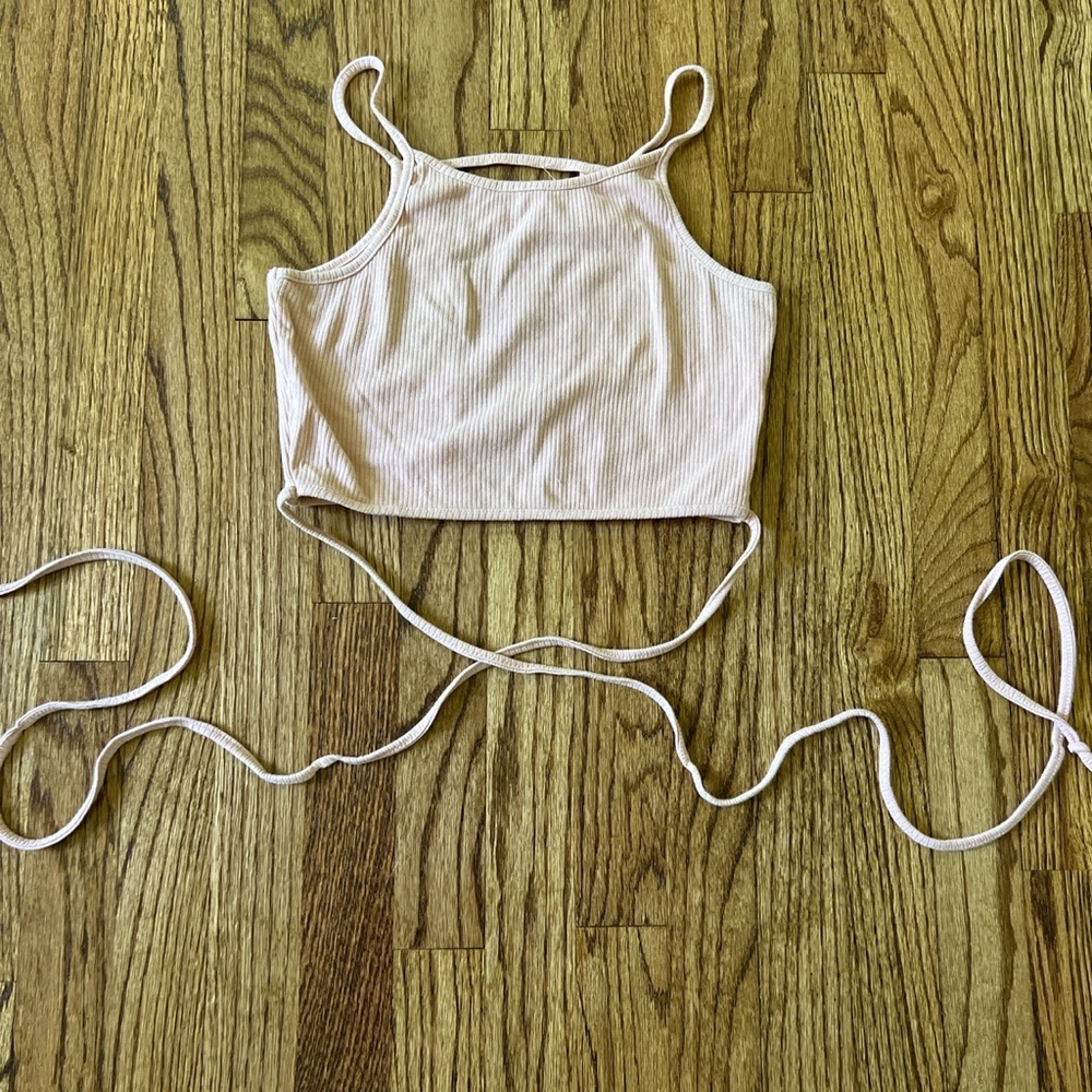 Pink crop top